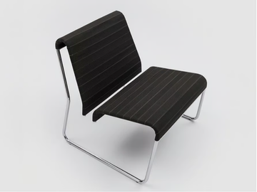 FARALLON - Sled base polypropylene and chromed metal easy chair by Danese Milano - view 2